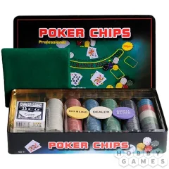 Набор для покера Holdem Light на 300 фишек с номиналом